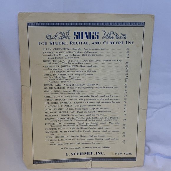 Sheet Music - Misc. Vintage Lot Of 5 Songs Titles In Description Piano Vocal - Picture 7 of 11